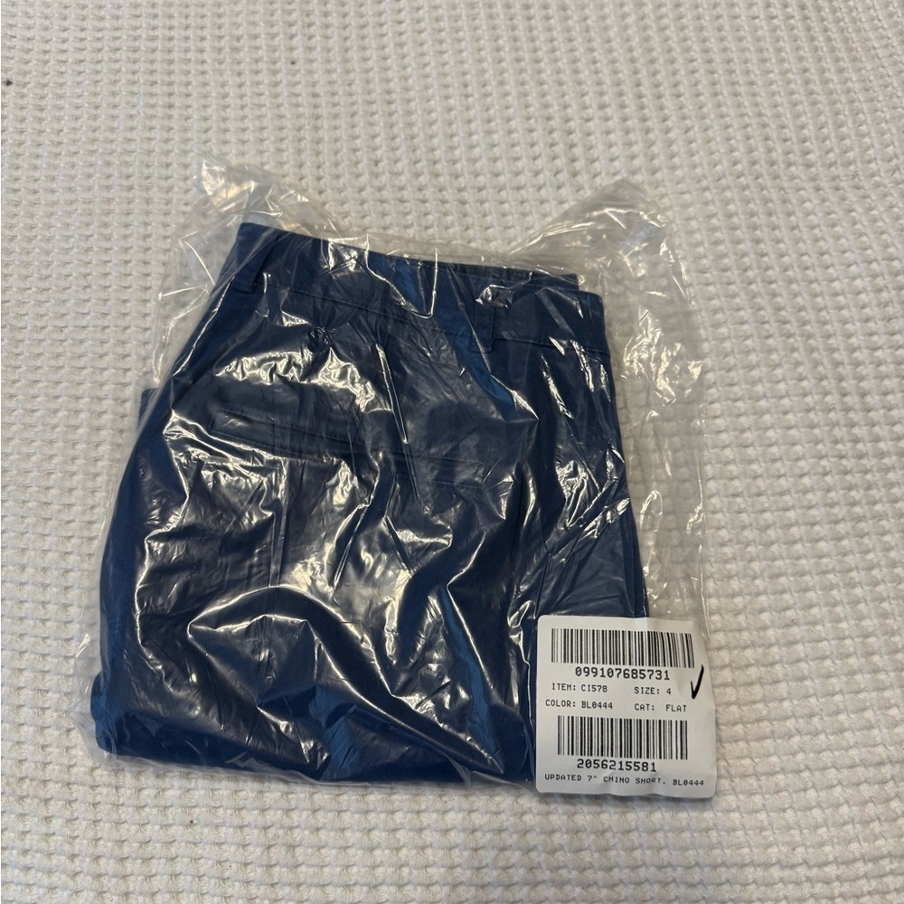 J. Crew Classic 7” Women's Cotton Blend Chinos Shorts NWT 4 Blue - Picture 8 of 9